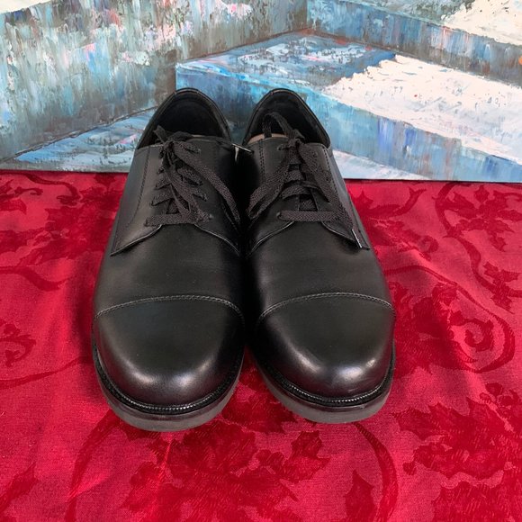 NEW! Apex Men\'s Cap Toe Oxford Lexington Dress Shoe Black 11 X-Wide main image 11